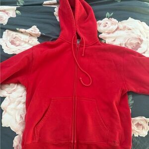 TNA Flashing Red Zip Up Hoodie